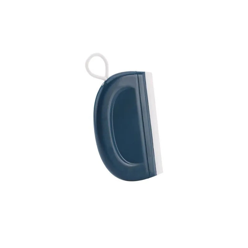 One blue mini double-sided squeegee with hanging loop — supplier photo