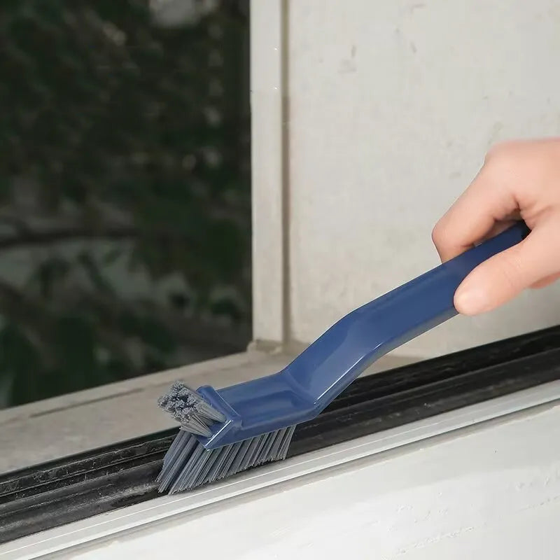 Actual supplier photo: one blue crevice cleaning brush used along a window track